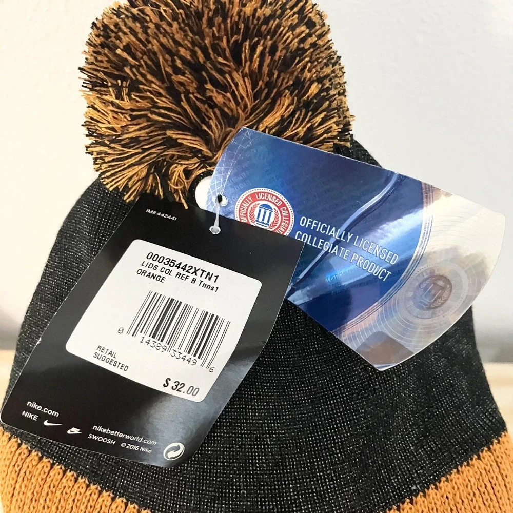Tennessee Volunteers Nike Knit Beanie Hat Mens One Size Orange NCAA Football - Picture 2 of 8